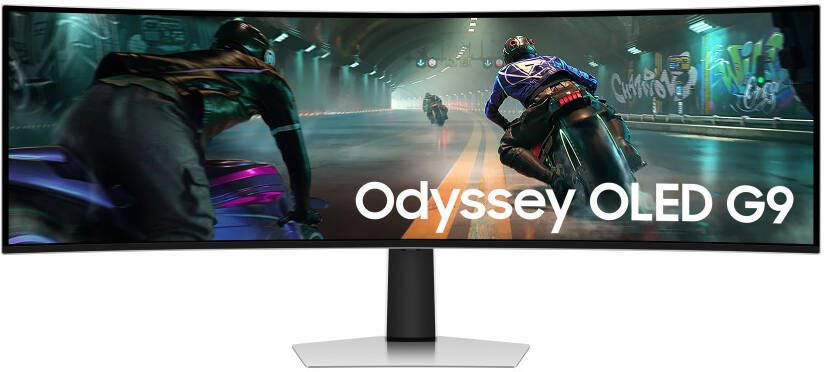 Samsung S49DG912S computer monitor 124 5 cm (49") 5120 x 1440 Pixels Dual QHD OLED Zilver