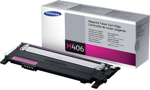 Samsung Tonercartridge CLT-M406S rood - Foto 1