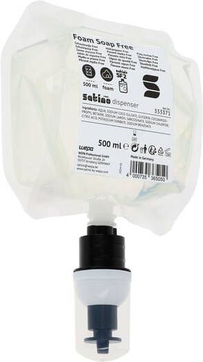 Satino by WEPA Handzeep Satino SF2 Free schuim 500ml 333371