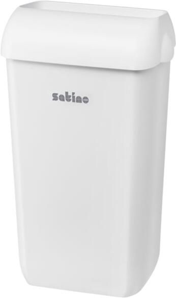 Satino by WEPA Afvalbak Satino open inworp 23 liter wit 332580