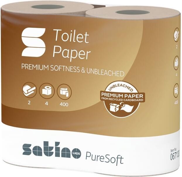 Satino by WEPA Toiletpapier Satino MT1 PureSoft 2-laags 400 vel naturel 067130