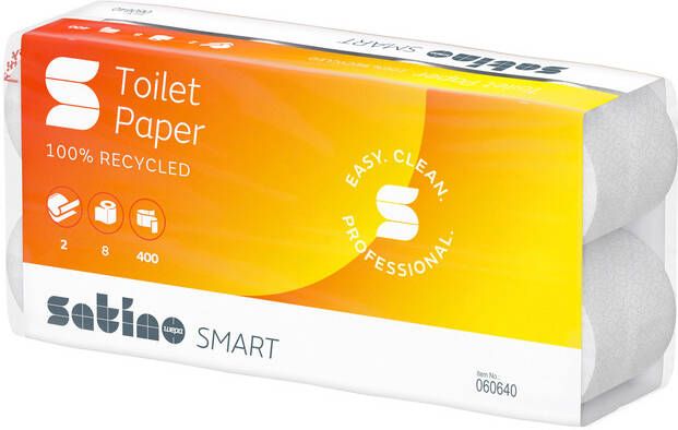 Satino by WEPA Toiletpapier Satino Smart MT1 2-laags 400vel wit 060640