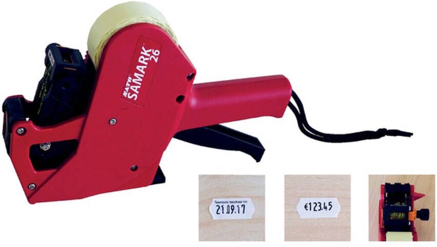 Sato Etiketteertang Samark 26 L6 1 regel 12x26mm