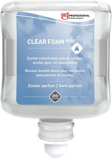 SC Johnson Professio Handzeep SCJ Clear Foam Pure parfumvrij 1liter