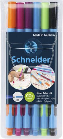 Schneider Balpen Slider Edge XB etuiÃƒÆ 6 kleuren