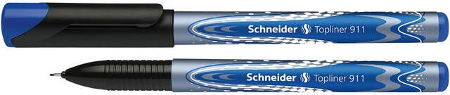 Schneider fineliner Topliner 911 navulbaar blauw
