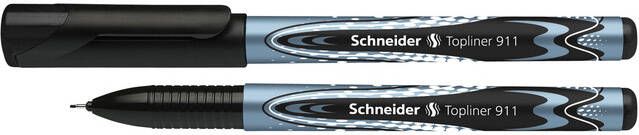 Schneider fineliner Topliner 911 navulbaar zwart