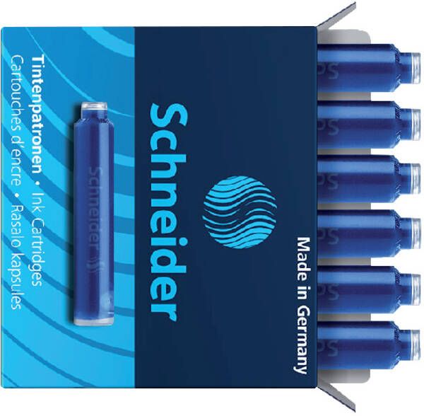 Schneider Inktpatroon din blauw doos Ã  6 stuks