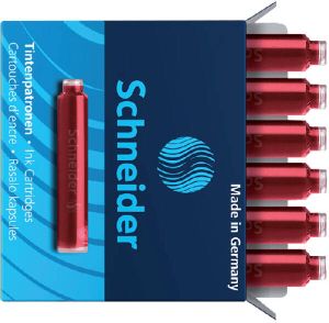 Schneider inktpatronen doos a 6 stuks rood