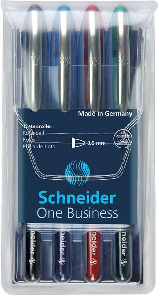 Schneider Rollerpen One Business setÃƒÆ 4 stuks 0.6mm assorti