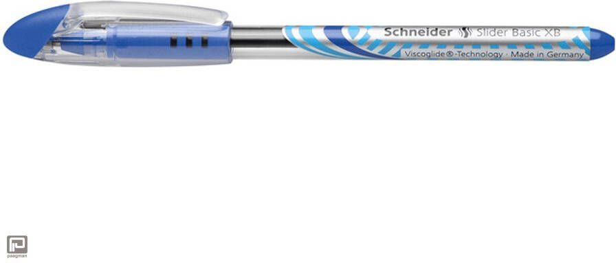 Schneider Balpen Slider schrijfbreedte 1 4 mm blauw 10 stuks