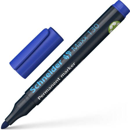 Schneider Viltstift 130 rond blauw 1-3mm