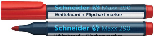 Schneider Viltstift Maxx 290 whiteboard rond rood 2-3mm