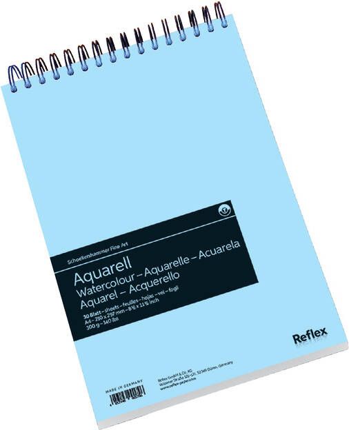 Schoellershammer Aquarelpapier A4 300 g m2 spiraalblok 30 vel VF5004058