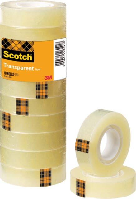 Scotch plakband 508 ft 15 mm x 33 m pak van 10 rollen