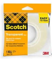 Scotch Plakband 508 19mmx33m transparant 1 rol