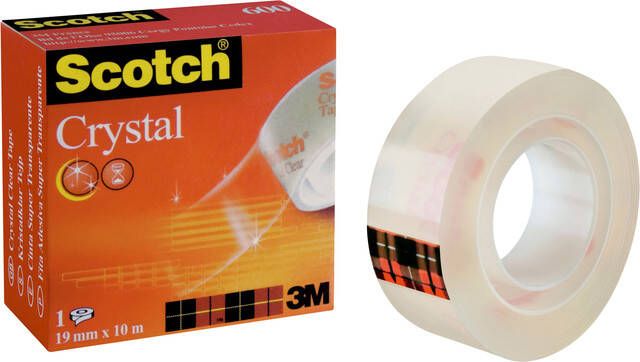 Scotch Plakband 600 19mmx10m Crystal Clear