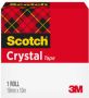 Scotch Plakband 600 19mmx10m Crystal Clear - Thumbnail 2