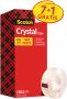 Scotch plakband Crysal Tape ft 19 mm x 33m 1 x value pack met 8 rollen waarvan 1 gratis - Thumbnail 2