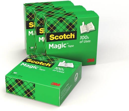 Scotch Plakband Magic 810 19mmx33m onzichtbaar mat