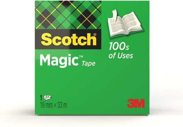 Scotch Plakband Magic 810 19mmx33m onzichtbaar mat