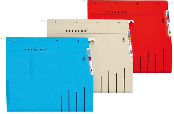 Djois Hangmap Secolor recycled lateraal voor legbord rood