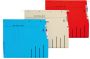 Djois Hangmap Secolor recycled lateraal voor legbord rood - Thumbnail 1