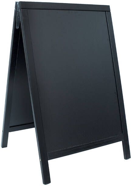 Securit Stoepbord 55x85x3cm zwart hout