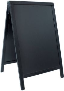 Securit stoepbord Woody zwart ft 55 x 85 cm