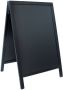 Securit stoepbord Woody zwart ft 55 x 85 cm - Thumbnail 1