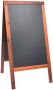 Securit stoepbord Woody mahonie ft 70 x 125 cm - Thumbnail 2