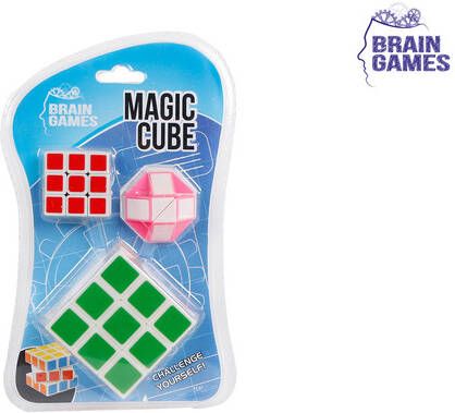 Seizoen Puzzelkubus Brain Games set Ã  3 stuks