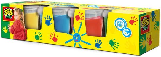 SES Vingerverf Creative 4 basiskleurenà 145ml