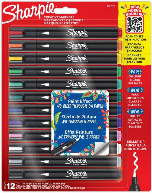 Sharpie Viltstift Creatieve marker assorti blister Ã  12 stuks
