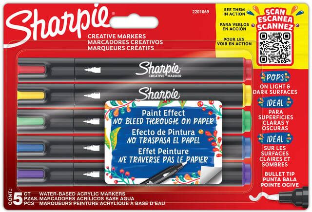 Sharpie Creatieve marker assorti blister Ã  5 stuks