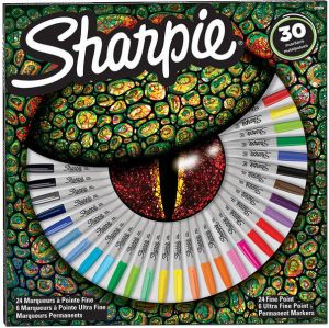 Sharpie permanente marker Hagedis fijn en extra fijn doos van 30 stuks in geassorteerde kleuren