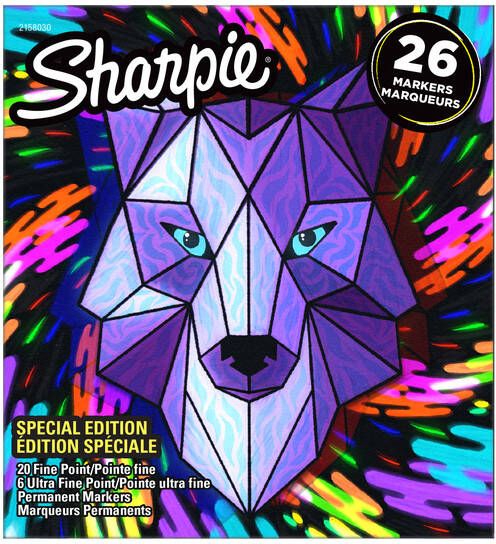 Sharpie Viltstift bigpack Wolfà 26 kleuren