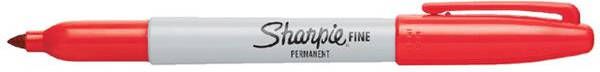 Sharpie Viltstift Fine rond rood 1-2mm
