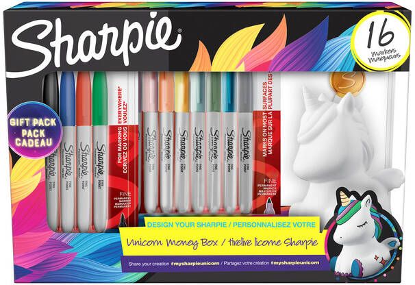 Sharpie Viltstift giftpack unicornÃƒ 10 kleuren
