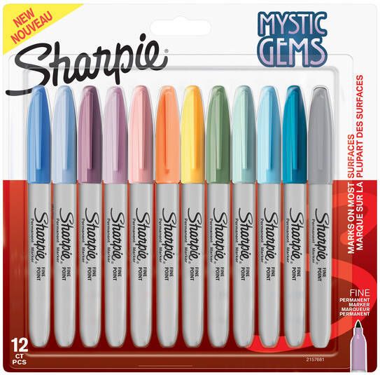 Sharpie Viltstift Mystic Gemsà 12 kleuren