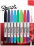 Sharpie permanente marker twin tip blister van 8 stuks in geassorteerde kleuren - Thumbnail 1
