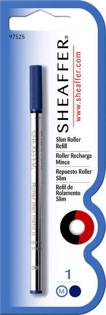 Sheaffer Rollerpenvulling slim medium blauw blisterà 1 stuk