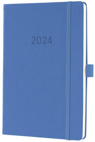 Sigel Weekagenda Conceptum A5 2024 (NL FR EN DU) marine Blue Hardcover