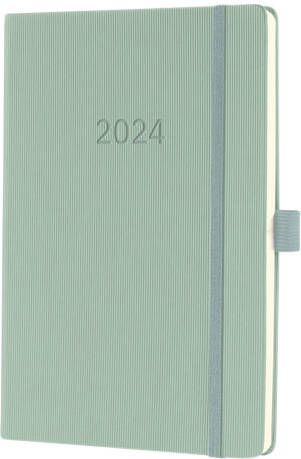 Sigel Weekagenda Conceptum A5 2024 (NL FR EN DU) Mint Green Hardcover