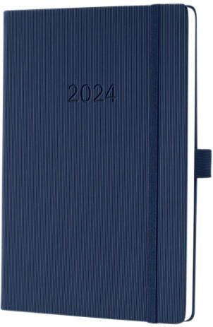 Sigel Weekagenda Conceptum A5 2024 (NL FR EN DU) midnight Blue Hardcover