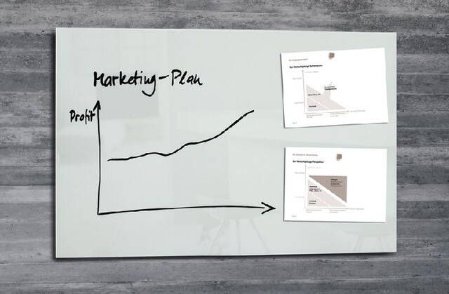 Sigel Glasbord magnetisch 1000x650x15mm wit