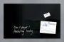 Sigel glasmagneetbord Artverum 780x480x15mm zwart - Thumbnail 1