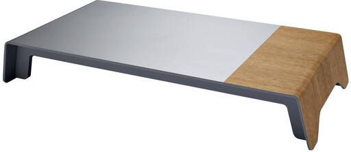 Sigel Monitorstandaard Smartstyle zilvergrijs hout