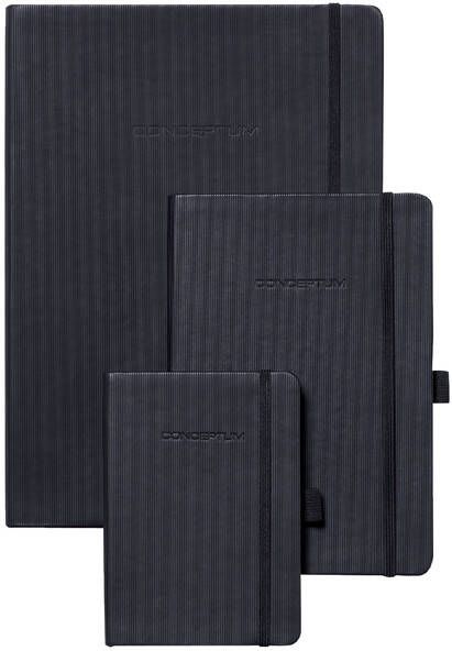 Sigel Notitieboek Conceptum Pure A4 zwart gelinieerd hardcover. Genummerde pagina's inhoudsopgave sluiting d.m.v. - Foto 2