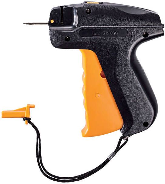 Sigel Schietpistool kunststof met naald zwart oranje